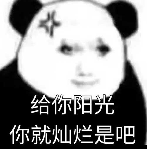 给你阳光，你就灿烂是吧