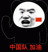 中国队加油(熊猫头奥运会表情包)