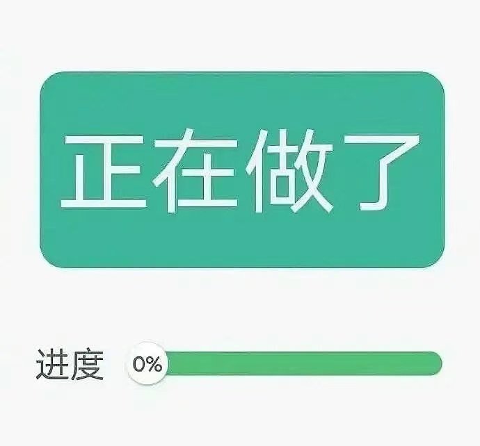 正在做了进度0%