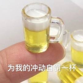 为我的冲动自罚一杯