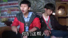 你们这帮人，吊钱没有，吊图一堆，保存保存（王境泽打脸动图 GIF 表情包）