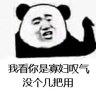 我看你是寡妇叹气 没个几把用