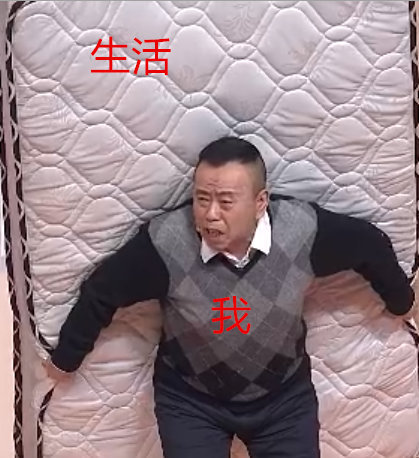 潘长江背床垫 生活与我（春晚表情包）