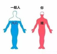 一般人体内大部分是 H2O（水），你全身都是戏