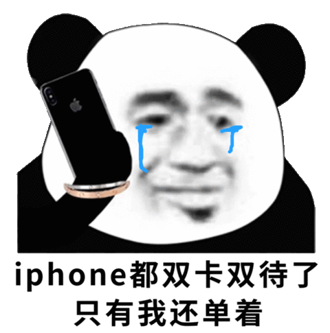 iphone都双卡双待了，只有我还单着