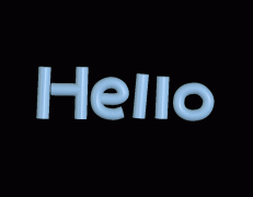 Hello (彩色文字表情包)