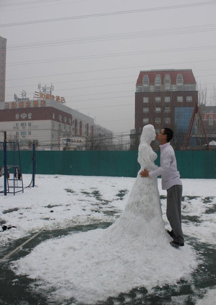 2012年爆笑雪景图片,你那里下雪了吗？