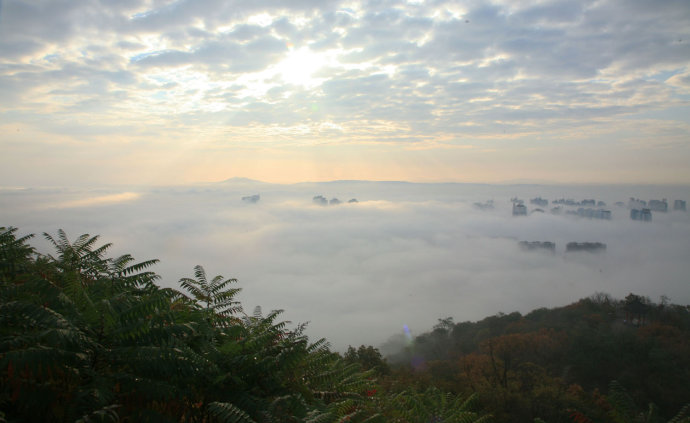 鸭绿江畔海市蜃楼奇观 赞