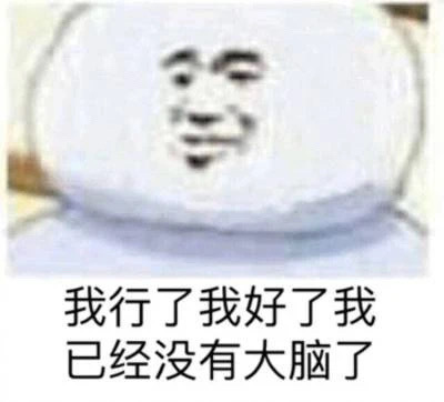 我行了我好了我已经没有大脑了表情包