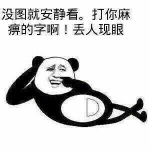 没图就安静看 还打字 在这丢人现眼表情包