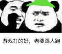 你游戏打的好，老婆跟人跑表情包