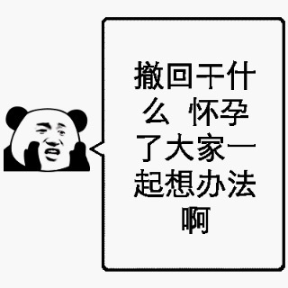 你撤回干什么啊 怀孕了大家想办法表情包