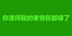 你渣得我的表情包都绿了表情包