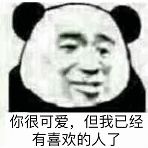 你很可爱，但我已经有喜欢的人了表情包