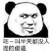 呸，叫半天都没人理的傻逼表情包